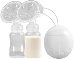 Elektrische Borstkolf - Moedermelkpomp Dubbel - Draagbaar Geluidsarm - Handsfree Werken - 20 x 20 x 9.5 cm