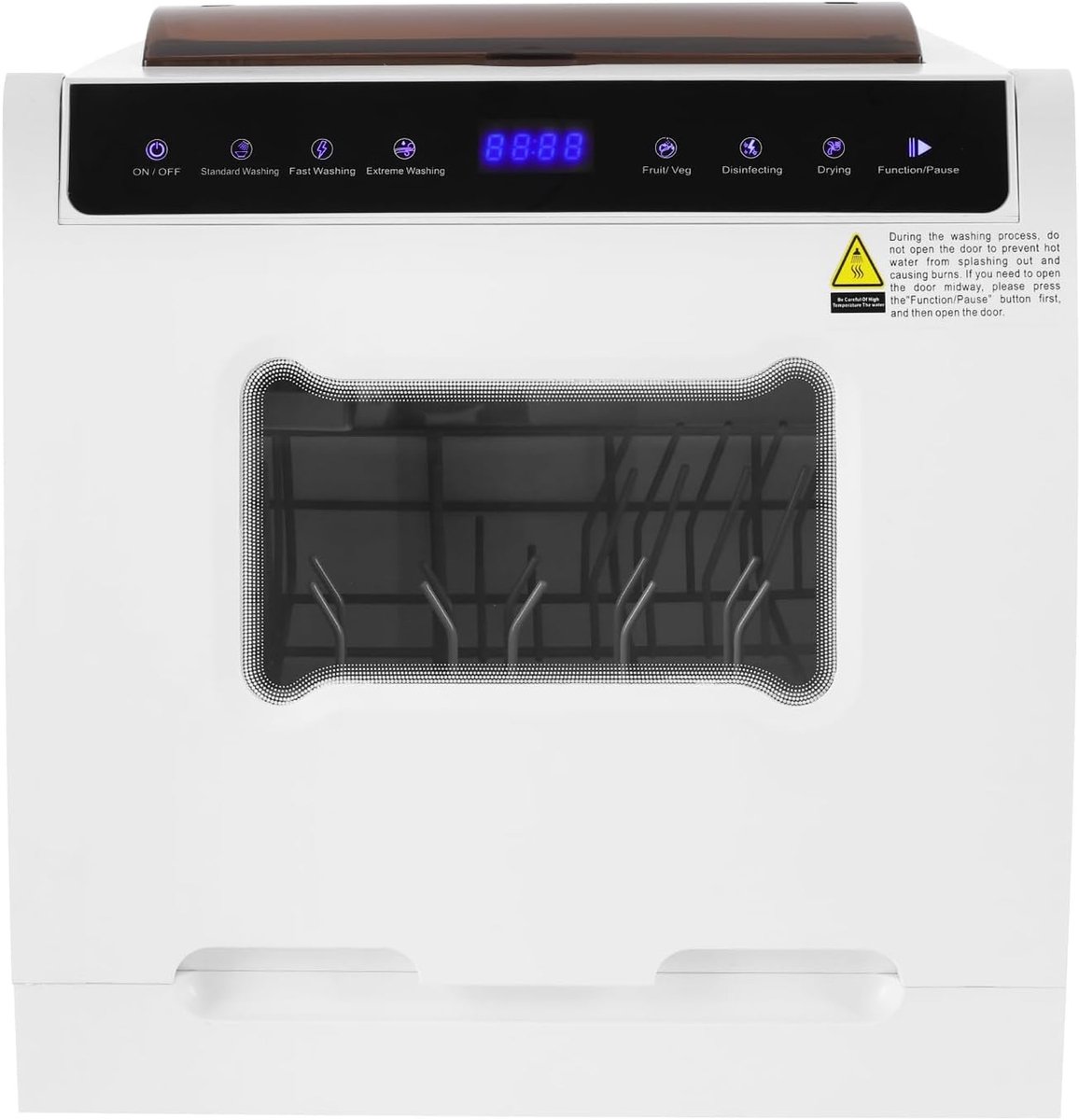 Tafelmodel Vaatwasser Compacte Afwasser Snel Schoon Maken 6 Programma's Touch Bediening