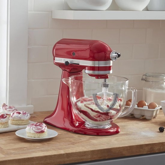 Keukenmixer Opzetstuk - Flexibele Randklopper - Bakken En Koken - Siliconen Komschraper - 16x155 cm — afbeelding 5
