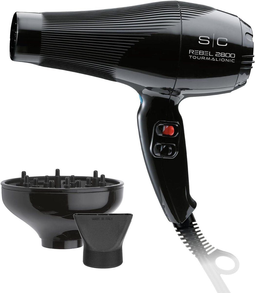 Professionele Haardroger - Stijltool - Haar Stijlen - Tourmalionic Technologie - 2800W Vermogen - Zwart