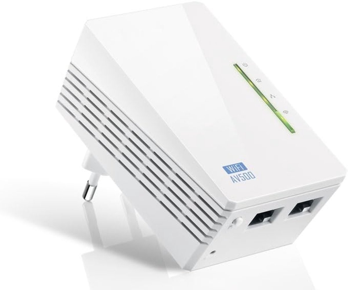 Powerline Adapter - Netwerk Extender - Internet Verbinding - Via Elektrisch Netwerk - Compact Ontwerp - Wit