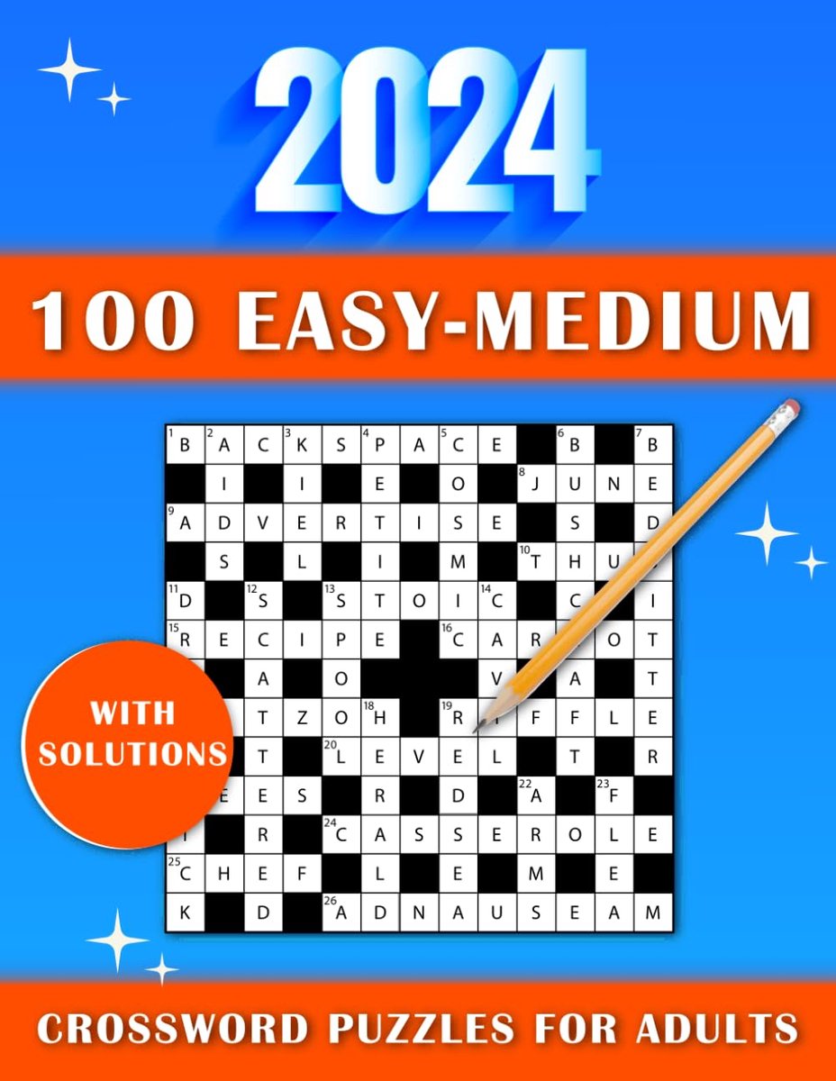 Kruiswoordpuzzels Boek - Woordspel Puzzels - Ontspanning Hersenen - 100 Puzzels Oplossingen - Large Print Formaat