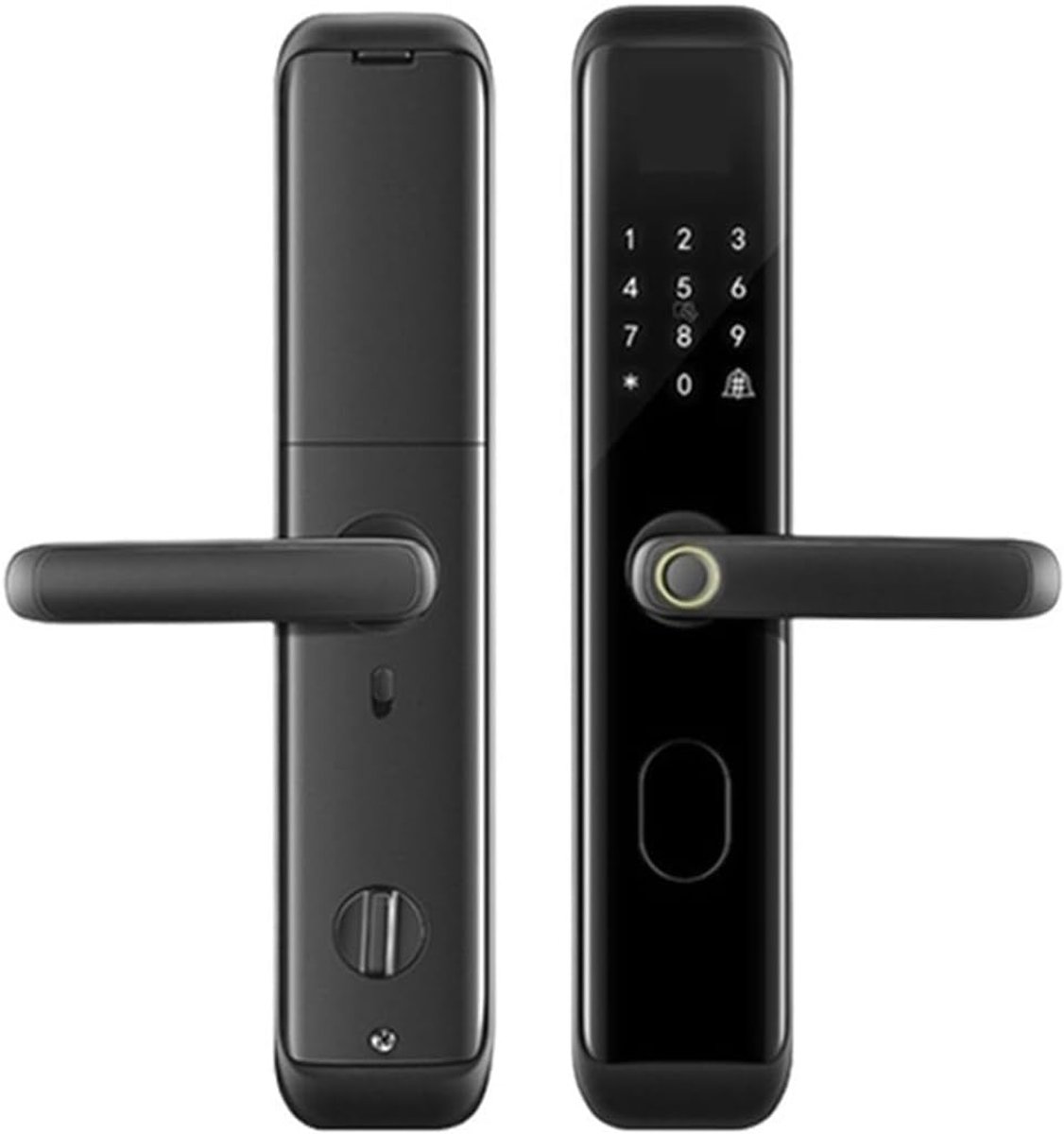 Slim Deurslot - Elektronisch Slot - Toegangscontrole - Meerdere Ontgrendelopties - 379x78mm - Rood Brons