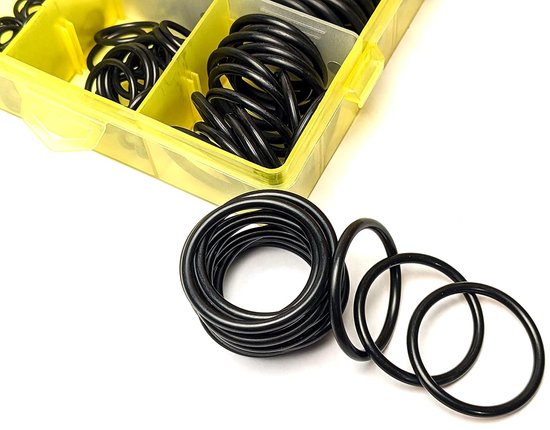 O-Ring Kit - Hydraulische Afdichtingen - Leiding Reparatie - 155 Stuks Inclusief Maten - Buna-N 90 Durometer — afbeelding 5