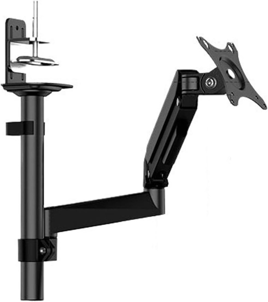 Monitor Arm - Bureau Bevestiging - Ergonomische Werkplek - Gasveer Verstelbaar - 13-34 Inch - Zwart
