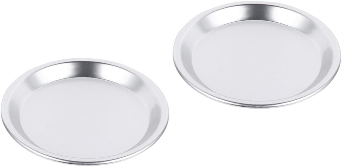 Aluminium Ovenschaal Pizza Bakplaat Bakken en Braden Eenvoudige Reiniging 20x20x4 cm Zilver