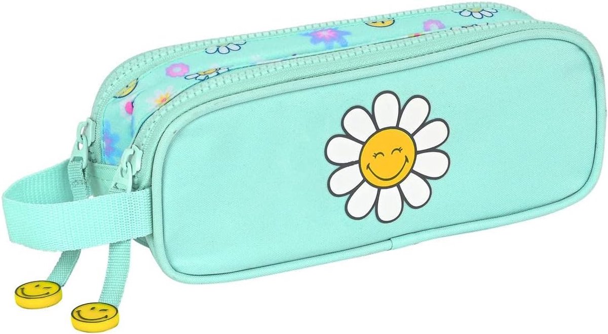 Dubbel Etui - Pennenhouder Organizer - School Kantoor - Twee Compartimenten - 21x8x6 cm - Meerkleurig