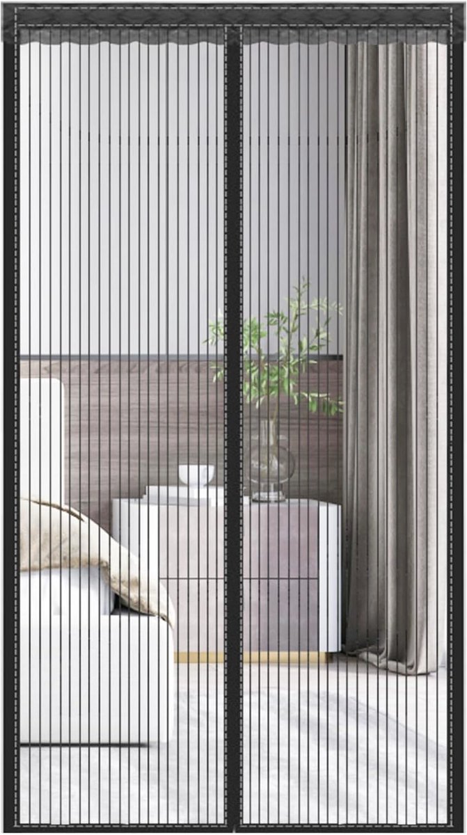 Magnetisch vliegengaas voor deur, 90*210 cm, vliegengordijn zonder boren, insectenbescherm