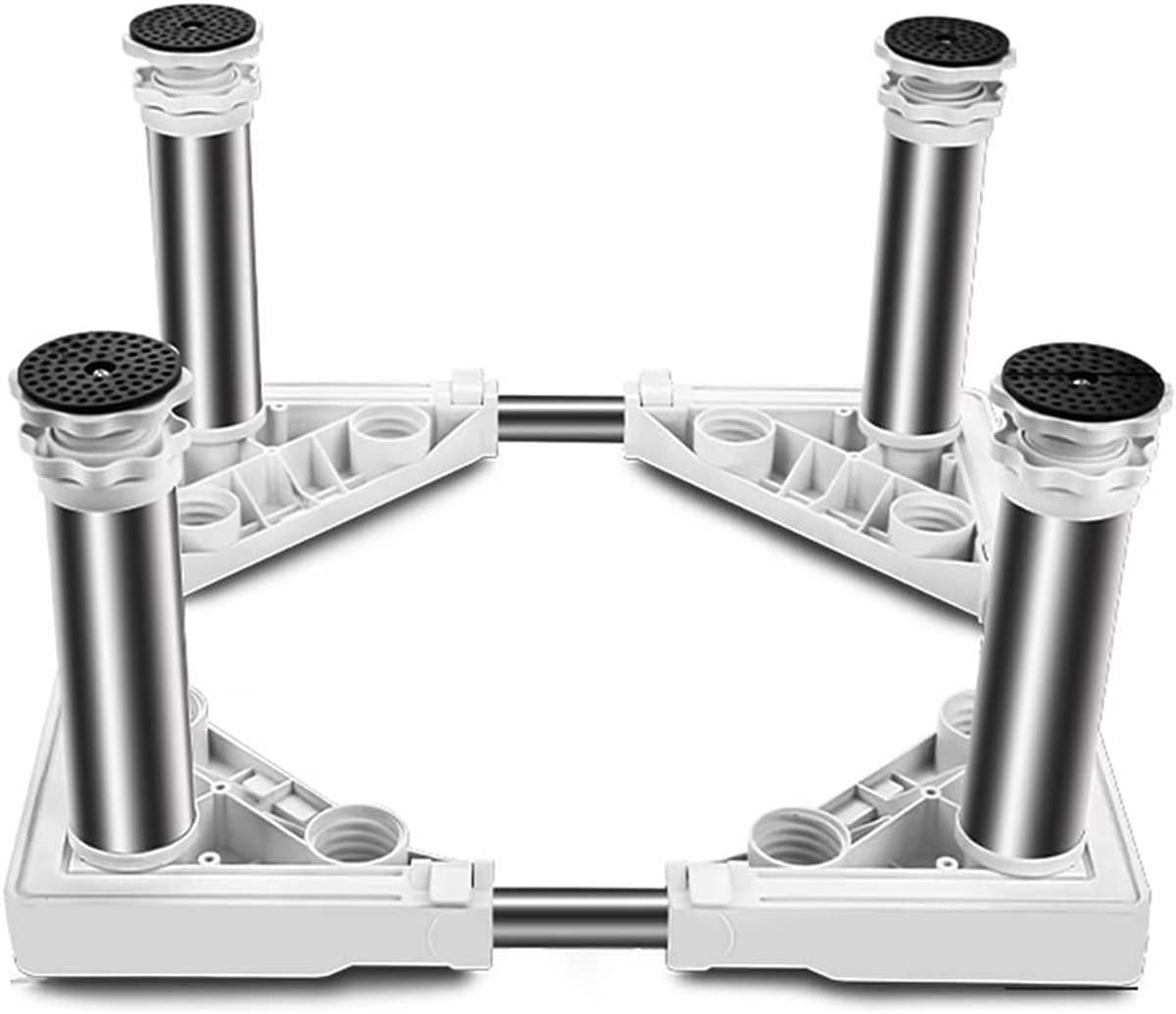 Verstelbare Wasmachine Basis - Onderstel Droger Koelkast - Apparaten Verhogen - Anti-Vibratie Stabiliteit - 43-65 cm Verstelbaar