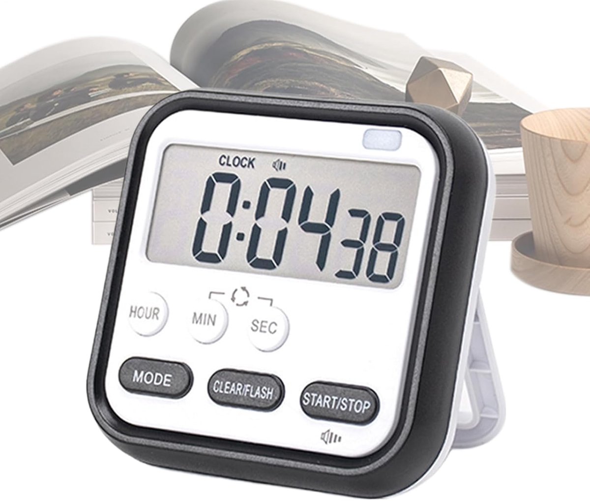Visuele Timer - Klassikale Klok - Studie Werk - Draagbare Countdown - 3 x 8 x 3 cm
