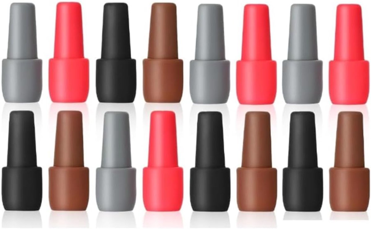 Wijnflessenstop Set - Wijn Stopper - Fles Afsluiten - 16 Delig Pakket - 22 x 19 x 5 cm