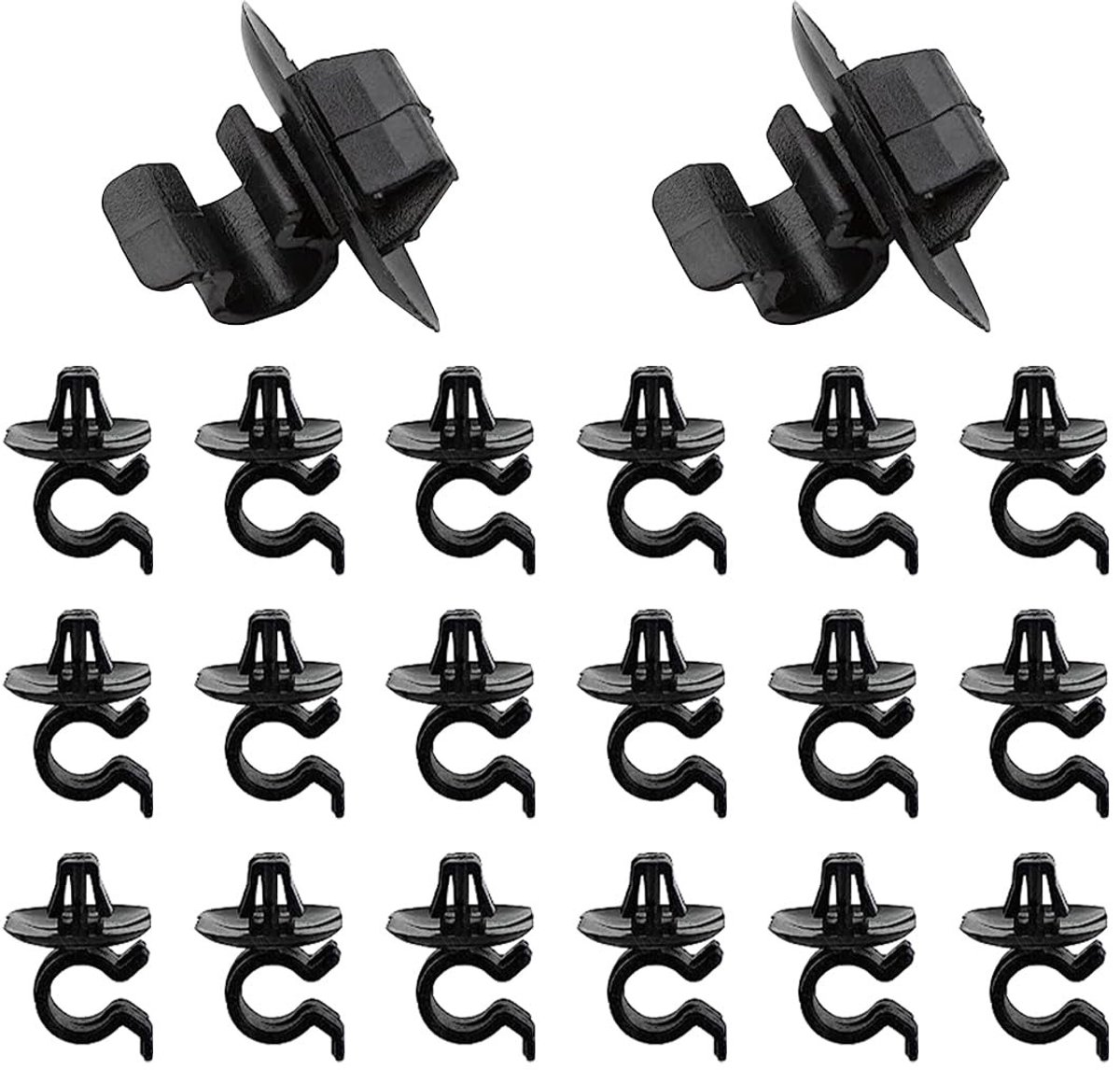 Allecto - Bonnet Rod Bracket Prop Clip - Ondersteuningsklemmen - Geschikt voor 792834 6992P3 - Autoaccessoire - Montageset - Zwart