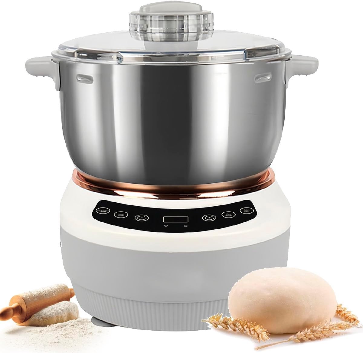 Professionele Deegkneder Broodmachine Keukenmachine Bakken Brood Pizza Fermentatie Functie 5L 7L Capaciteit