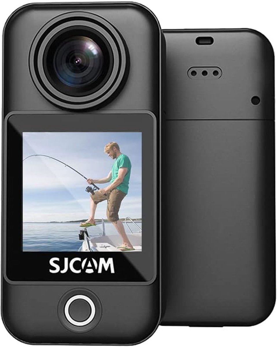 4K Actiecamera - Sportcamera Outdoor - Avontuur Vastleggen - 6-assige Stabilisatie - 30M Waterdicht - Zwart