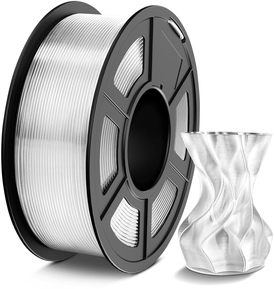 3D Printer Filament - PETG Draad - Modelbouw Printen - Hoge Taaiheid - 1.75 mm - Transparant
