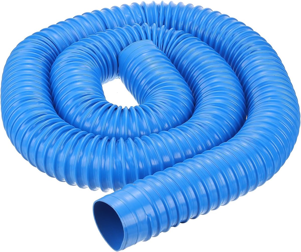 Stofzuigerslang PVC - Afzuigslang Flexibel - Werkplaats Stofafzuiging - Versterkt Met Staaldraad - 2 Meter 40mm - Blauw