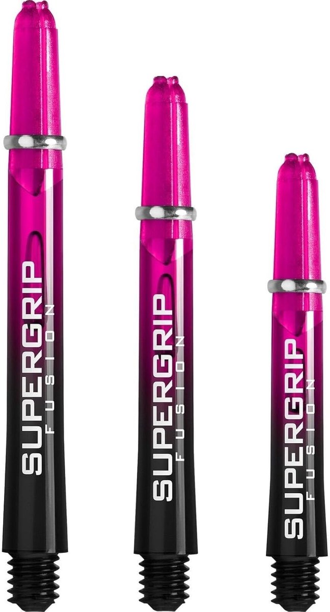 Dart Shafts - Dart Accessoires - Precisie Darts - Versterkt Nylon - Kort Formaat - Fusion Zwart Jade