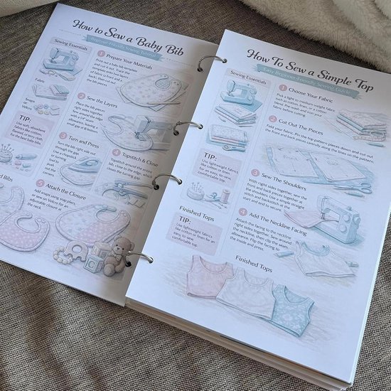Naaibook Beginners - Handwerk Handleiding - Stap Voor Stap Leren - Meer Dan 1000 Pagina's — afbeelding 2
