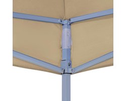 Feesttent Dak - Tent Overkapping - Buitenfeesten Beschermen - Waterdicht PVC Coating - 6x3 Meter - Beige