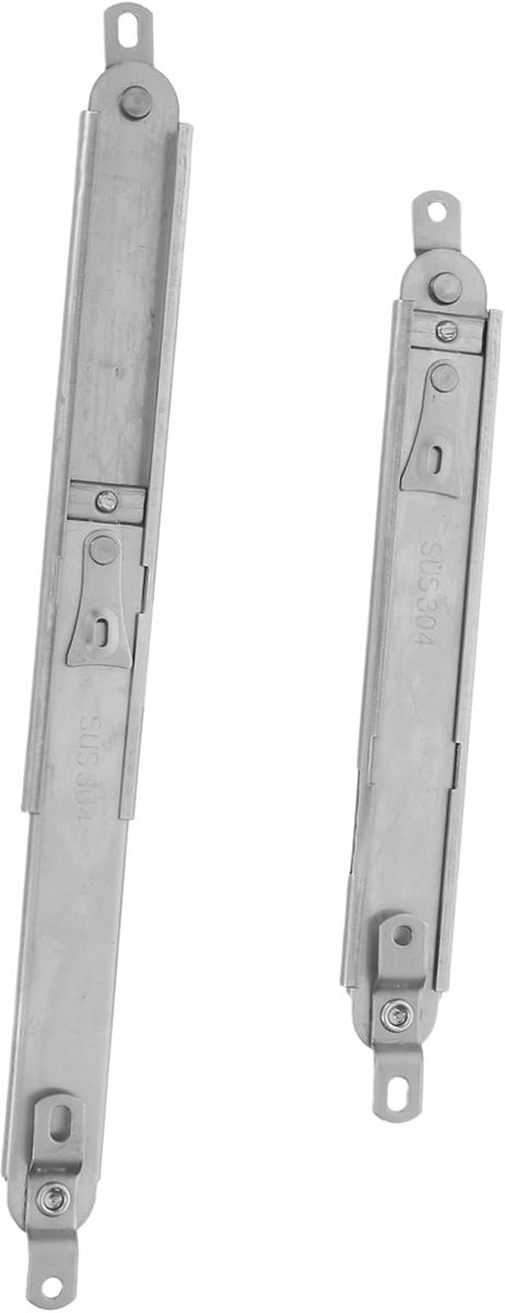 Raam Bevestiging Set - Venster Steun - Veilige Ramen - Verstelbare Hoek - 33 cm Lengte - Zilver