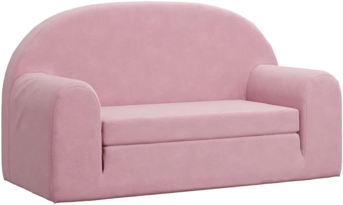 SVN® Kindersofa - Zitzak - Kinderstoel - Roze - 90cm x 84cm x 45cm