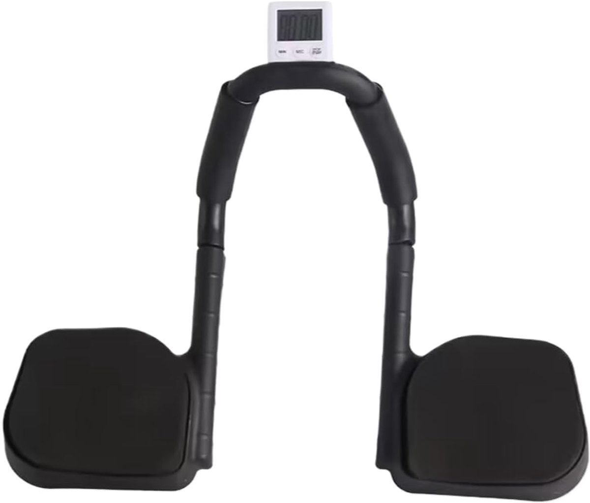 Planktrainer Buiktrainer - Core Trainer - Thuis Fitness - Met Timer Stabiele Basis - 28x20x10cm - Zwart