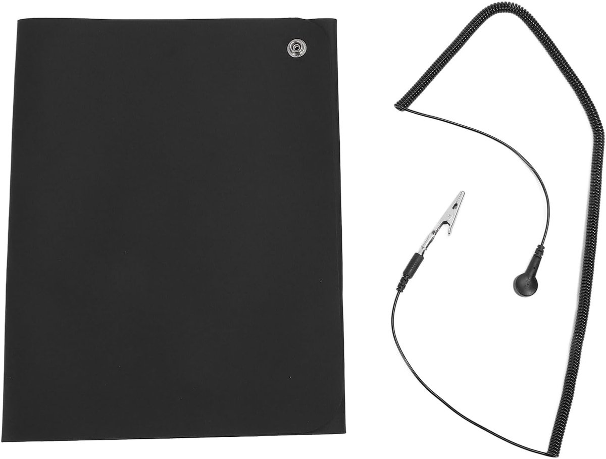 Aardingsmat - Antistatisch Voetkussen - Bureau Werkplek - Directe Aarde Verbinding - 30x68cm