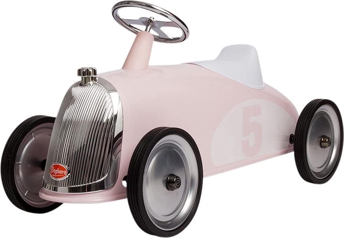Kinderdrager Metaal - Rijspeelgoed - Rollenspel Pilot - Frans Design - 87 x 38 x 41 cm - Roze