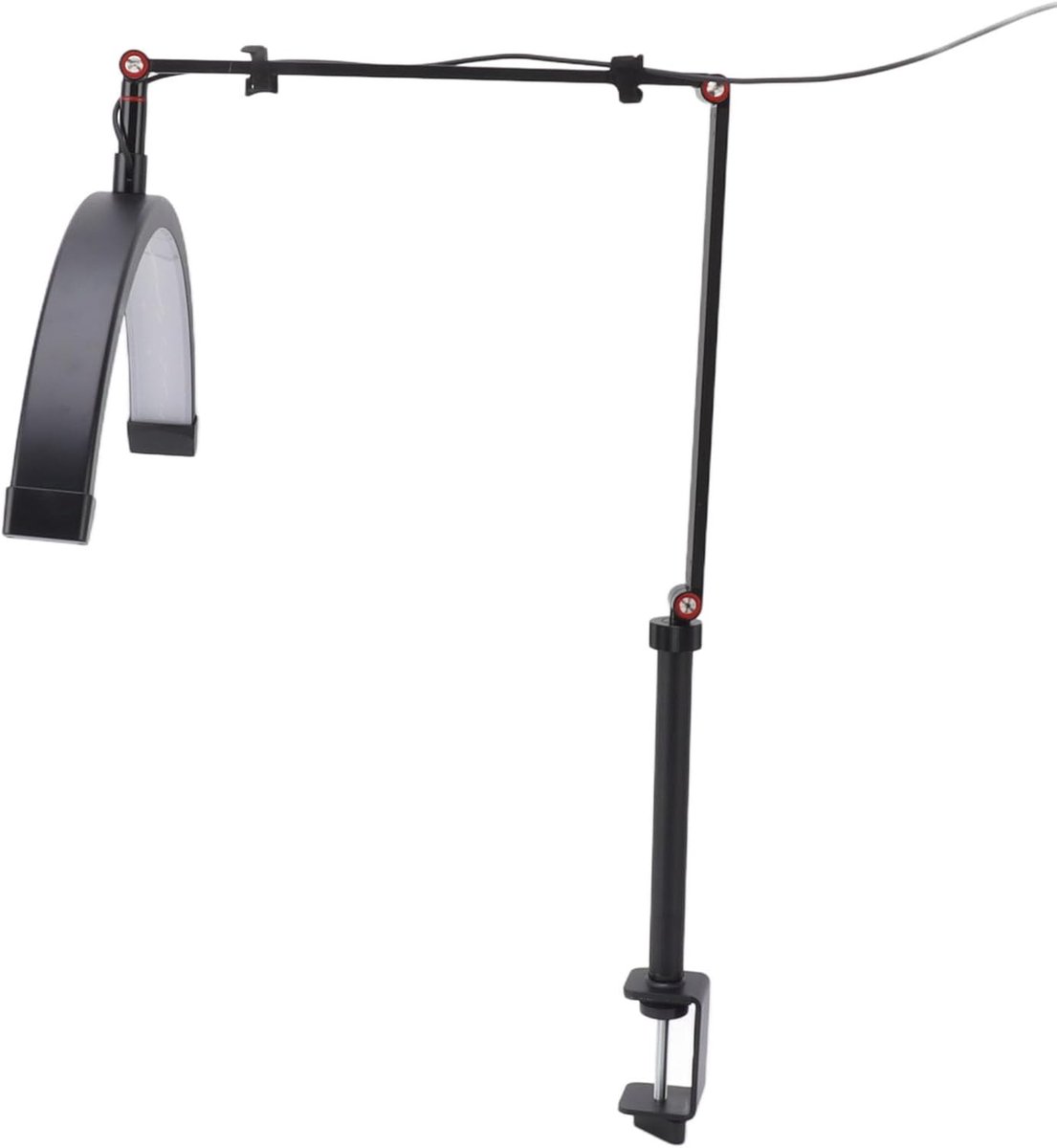 LED Halfmaan Lamp - Wimper Verlichting - Nauwkeurig Werk - 360° Rotatie Dimbaar - 60 x 31 x 7 cm