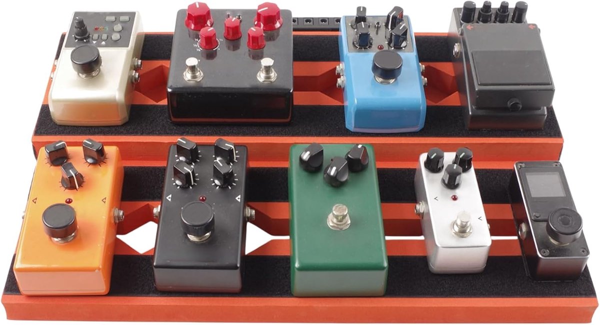 Gitaar Pedalenbord - Effectenbord - Muziek Setup - Hollow Draadbeheer - 44x28cm