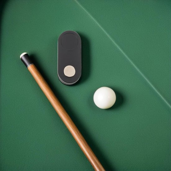 Biljartkrijthouder - Poolkeu Accessoire - Snelle Krijt Toegang - Stevige Magnetische Clip - 7x3x1.5cm - Zwart — afbeelding 4
