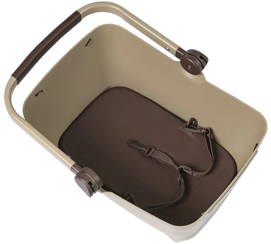 Panier vélo pour chien Basil Buddy MIK, marron biscotti