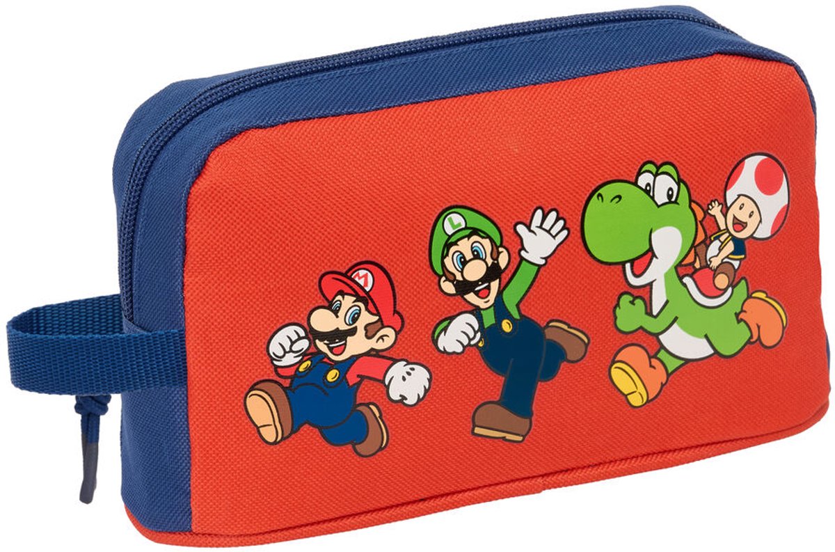 Thermische Snacktas Super Mario Mamma mia Rood Marineblauw 21,5 x 12 x 6,5 cm