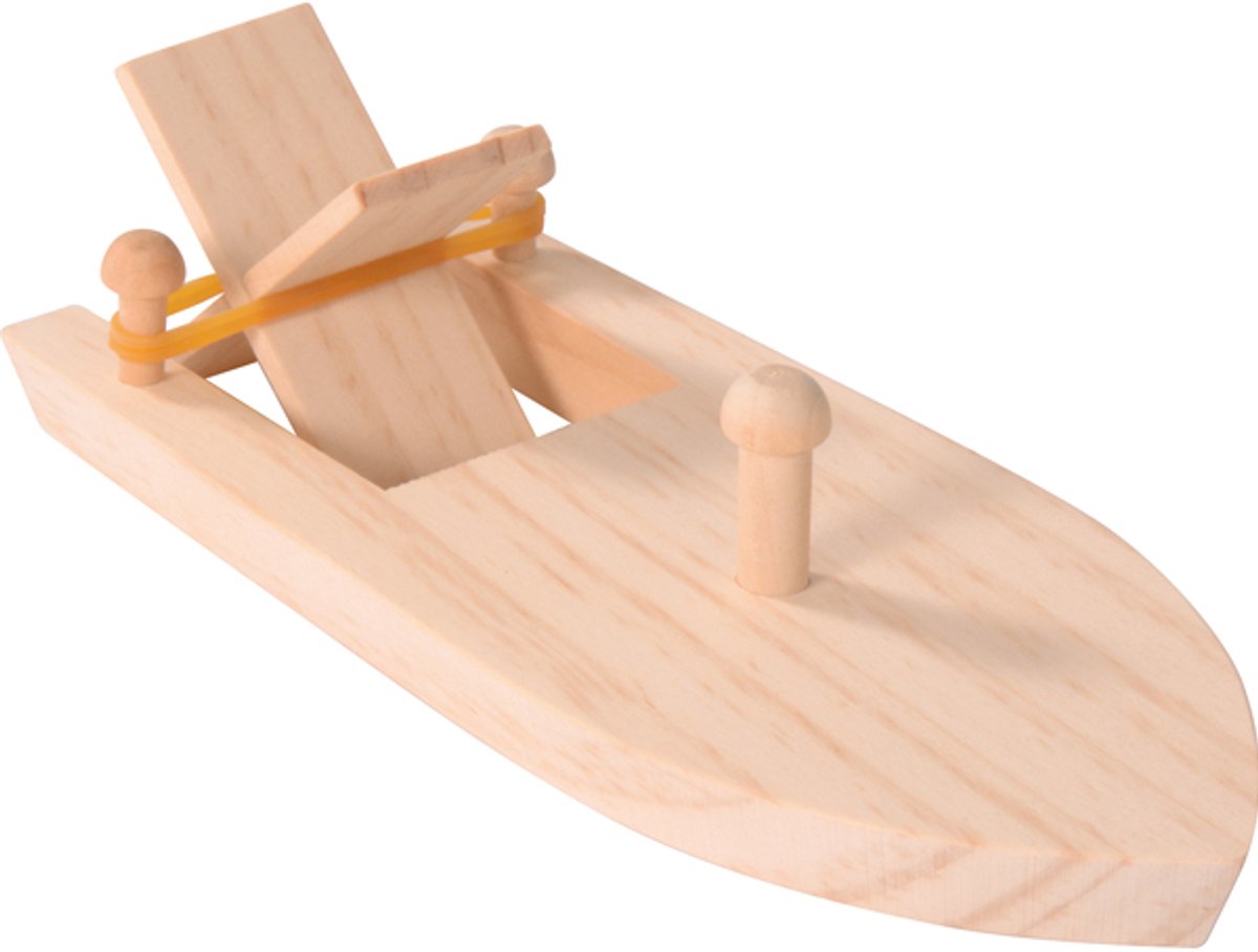 Eduplay boot speelgoed met elastiek motor - multicolor waterpret.