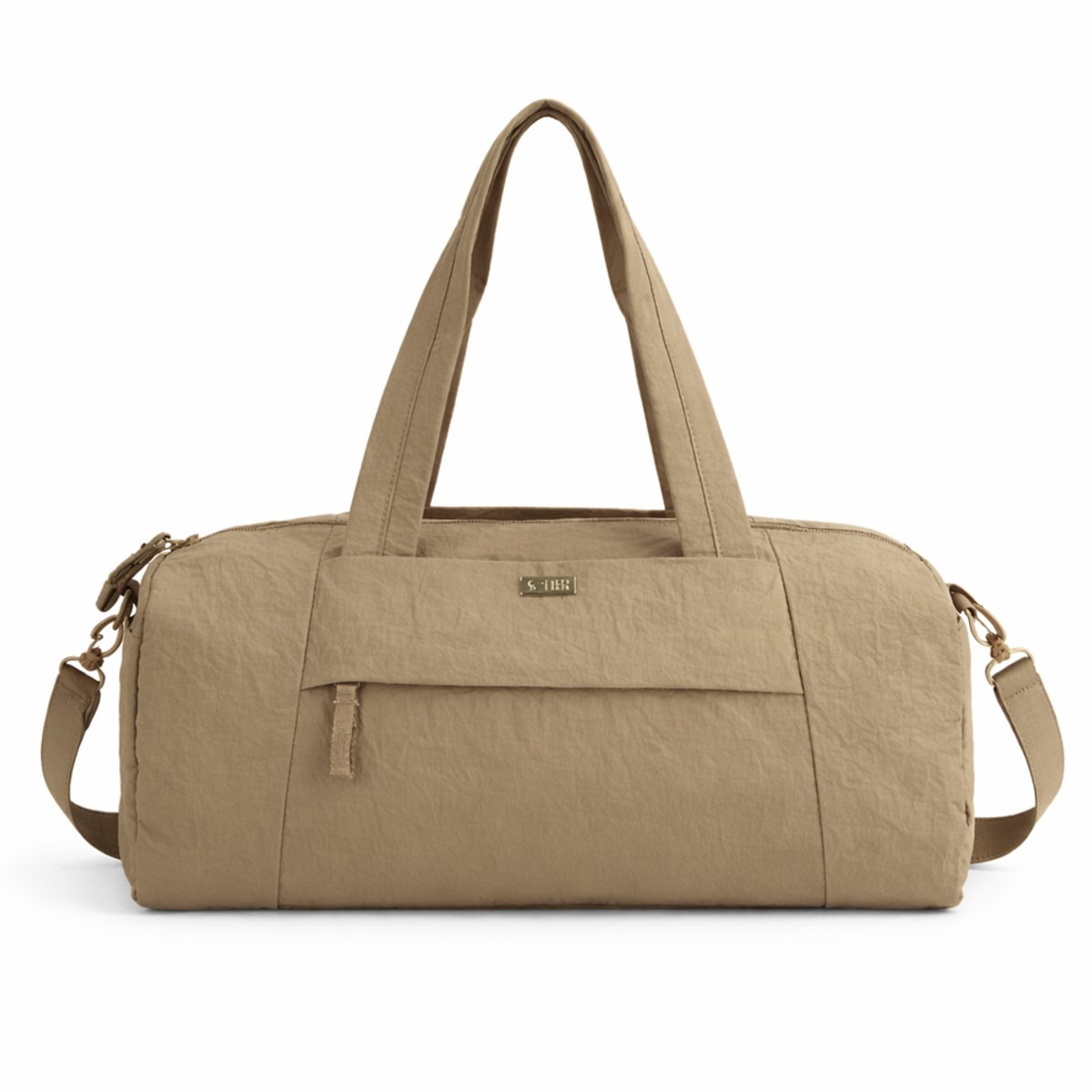 Solier FB52 Lunea – Sporttas dames – Lichtgewicht – Waterdichte binnenzak – Verstelbare schouderriem – Beige