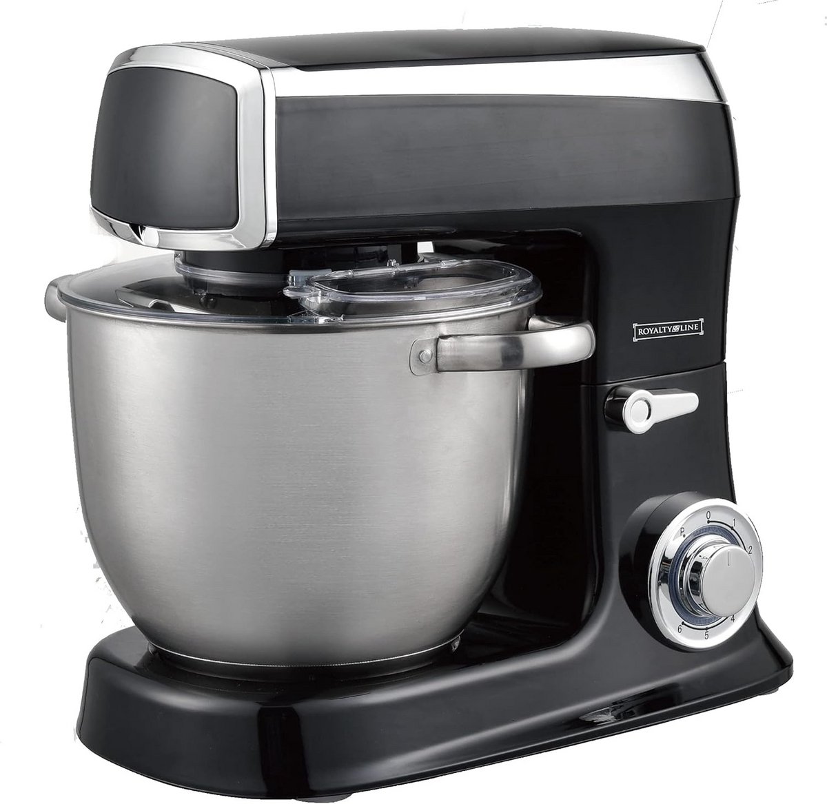 Krachtige Keukenmachine 2100W met 7.5L RVS Kom en Diverse Accessoires Zwart