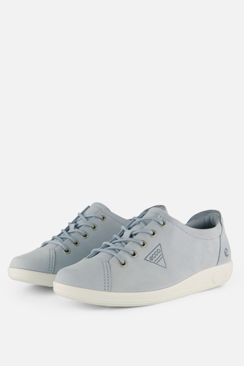 Ecco Soft 2.0 Sneakers blauw Nubuck