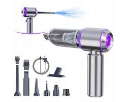 Kruimeldief Snoerloos - Handstofzuiger - 15.000 Pa zuigkracht - Auto Stofzuiger - Kruimelzuiger - 100W - Airduster - Zuigen & Blazen