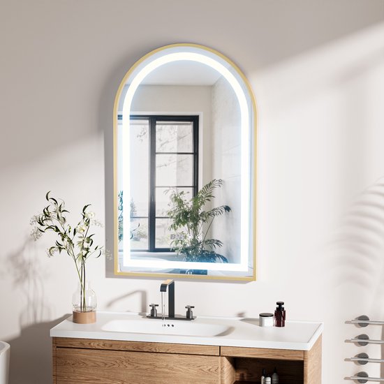 Ovale badkamerspiegel 180x70 - verwarmd dim. instelbare kleur