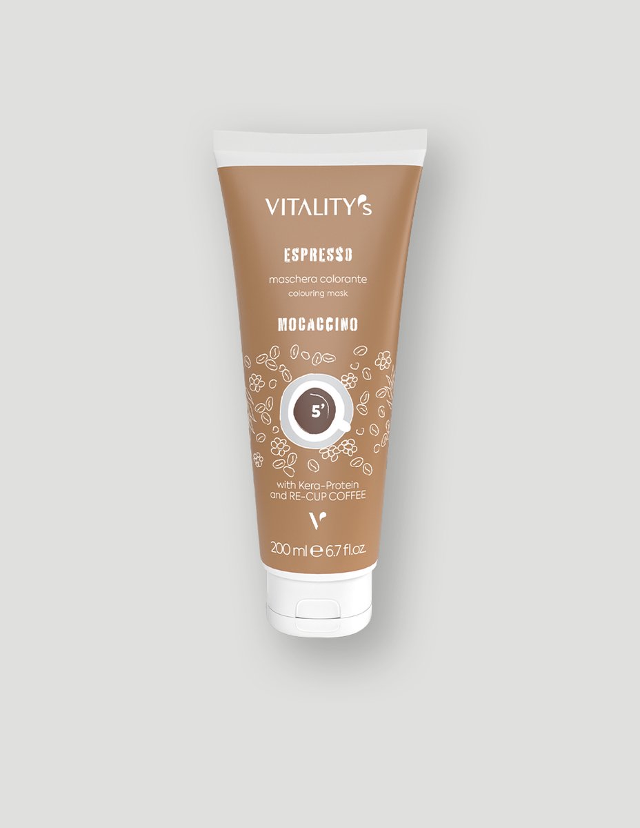 Vitality's Masker Espresso Colouring Mask Mocaccino 200ml