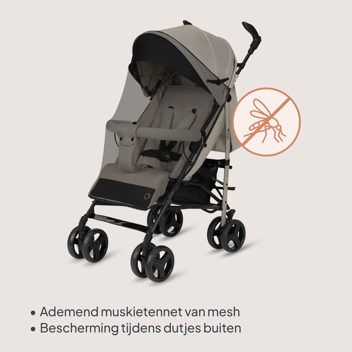 Lionelo Irma - Buggy - Wandelwagen- Lichte 7kg - tot 15 kg - Geveerde wielen - 360° - tot 5 jaar - Opbergmand - Verstelbare handgreep - Snel inklapsysteem - Compact formaat – foto 2