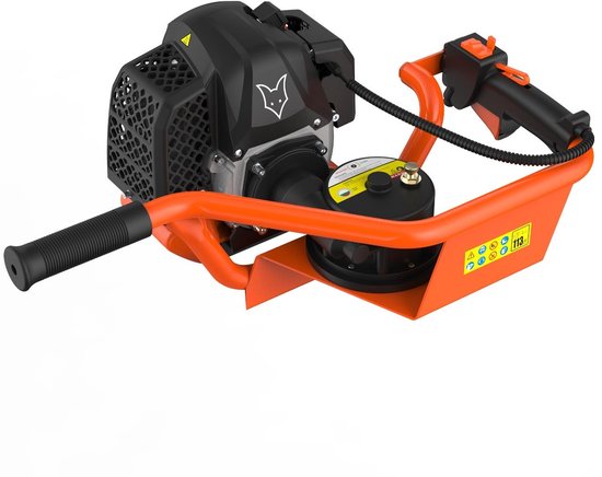 FUXTEC benzine grondboor FX-EB152 - 52cc, 3 pk, incl. 3 boorgarnituren, eenvoudig starten