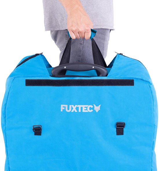 FUXTEC gevoerde transporttas/beschermhoes FX-CT700 & FX-CT800 turquoise/blauw — afbeelding 5