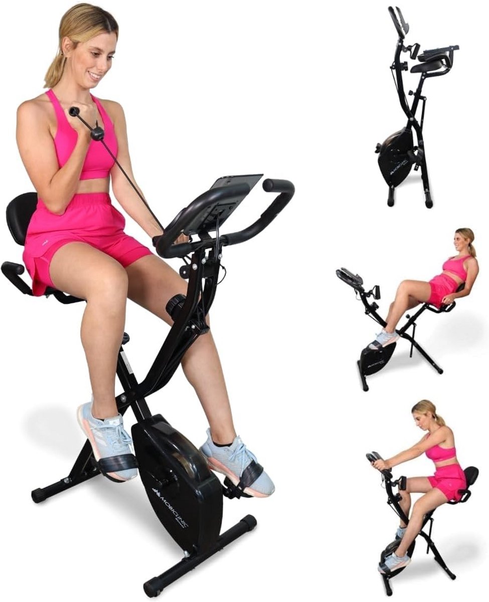 Opvouwbare Hometrainer met LCD Display en 8 Weerstandsniveaus