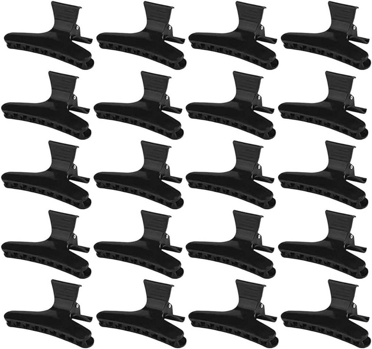 20 Stuks Vlinder Kappersklemmen Antislip Haarspelden voor Styling