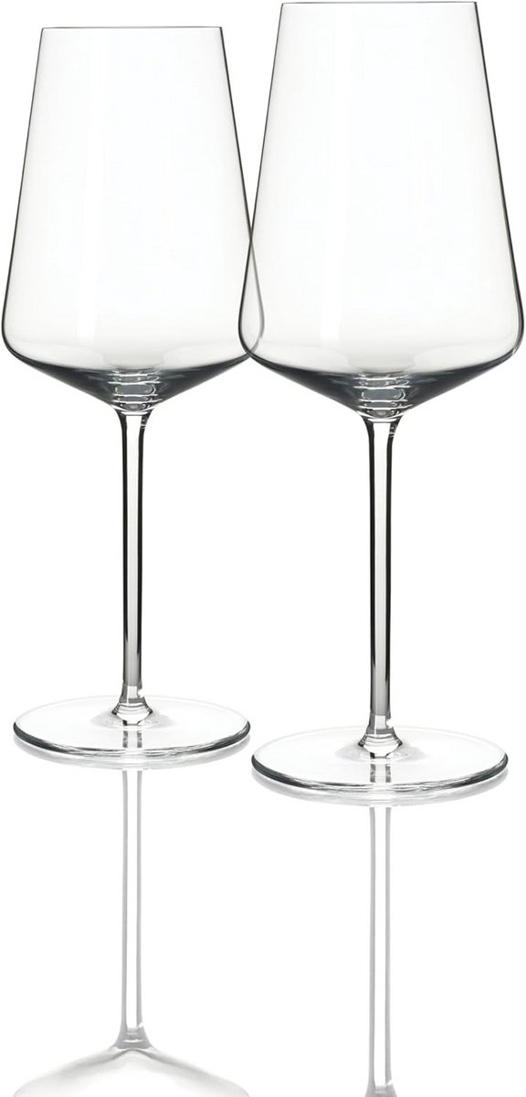 Set van 2 Glazen voor Witte Wijn - Kristalglas Kwaliteit