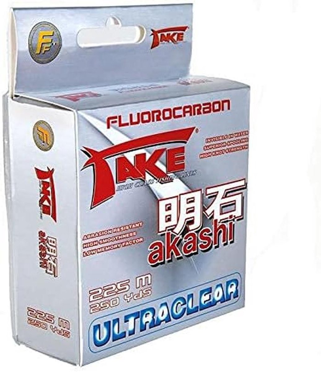 Fluorocarbon Vislijn 225m 0,16mm Ultraclear Hoge Treksterkte