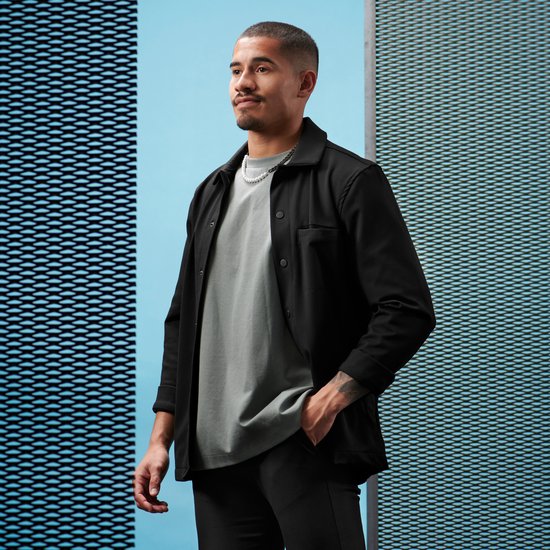 Collier de perles et chaîne à maille gourmette couleur bronze gunmetal Charlie Amager