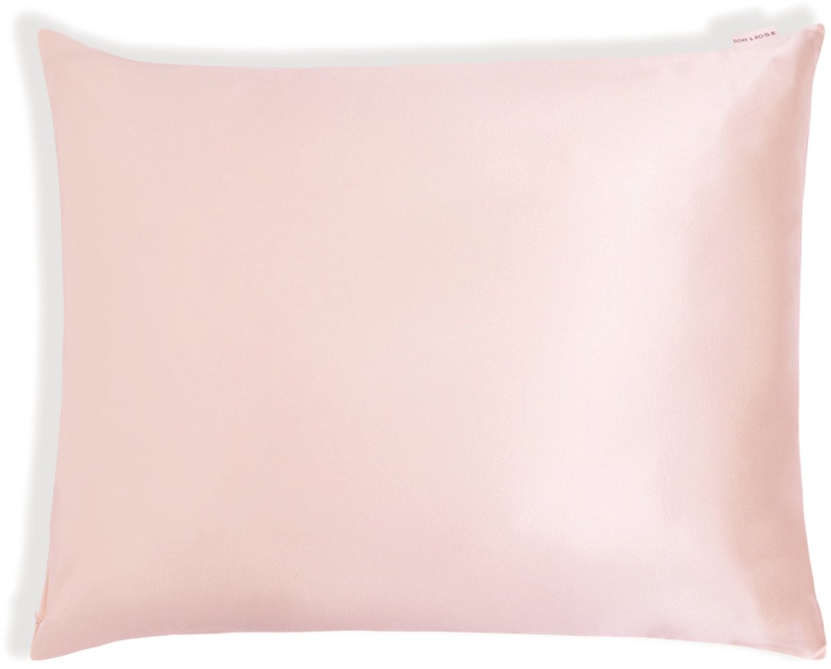 Dore & Rose - Zijden Kussensloop 40x80 - Silk Pillowcase - Gemaakt Van De hoogste Kwaliteit 23 Momme Moerbeizijde - Premium Kussensloop Geschikt Voor Ieder Huidtype - Roze