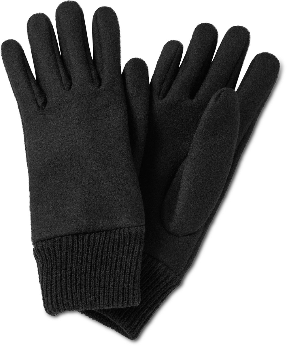 Hiems | Zwarte Wollen Handschoenen